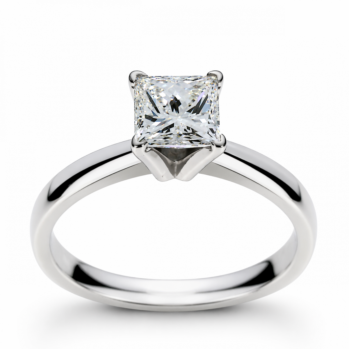 Princess Solitiar Ring 1-1.07crt
